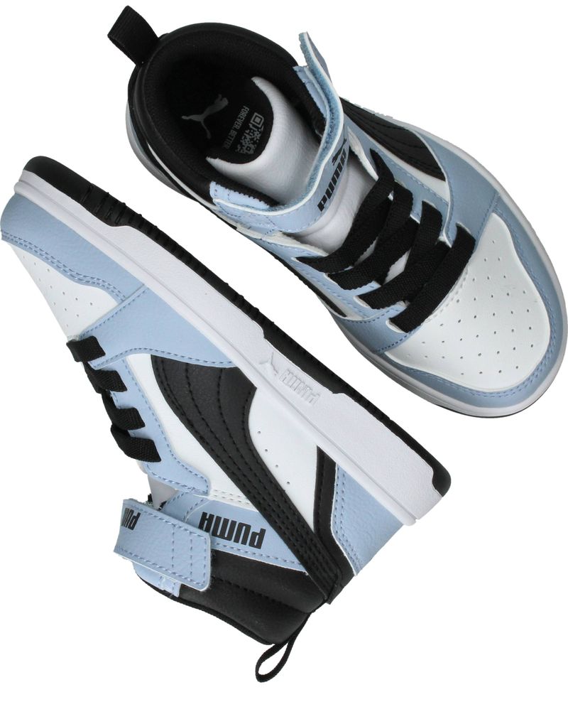 Puma Rebound V6 Mid Sneakers Blauw Jongens