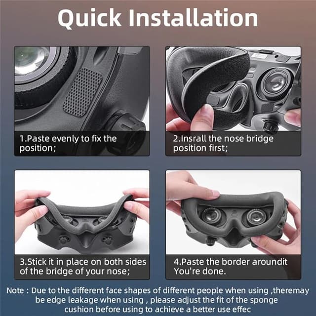BRDRC øjenmaske til DJI Goggles 2