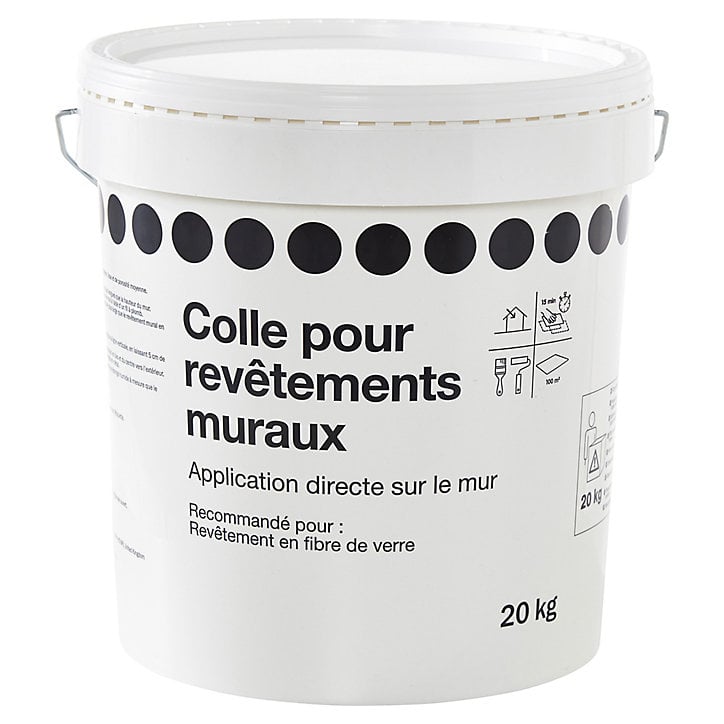 Colle pour revêtements muraux fibre de verre 20 kg
