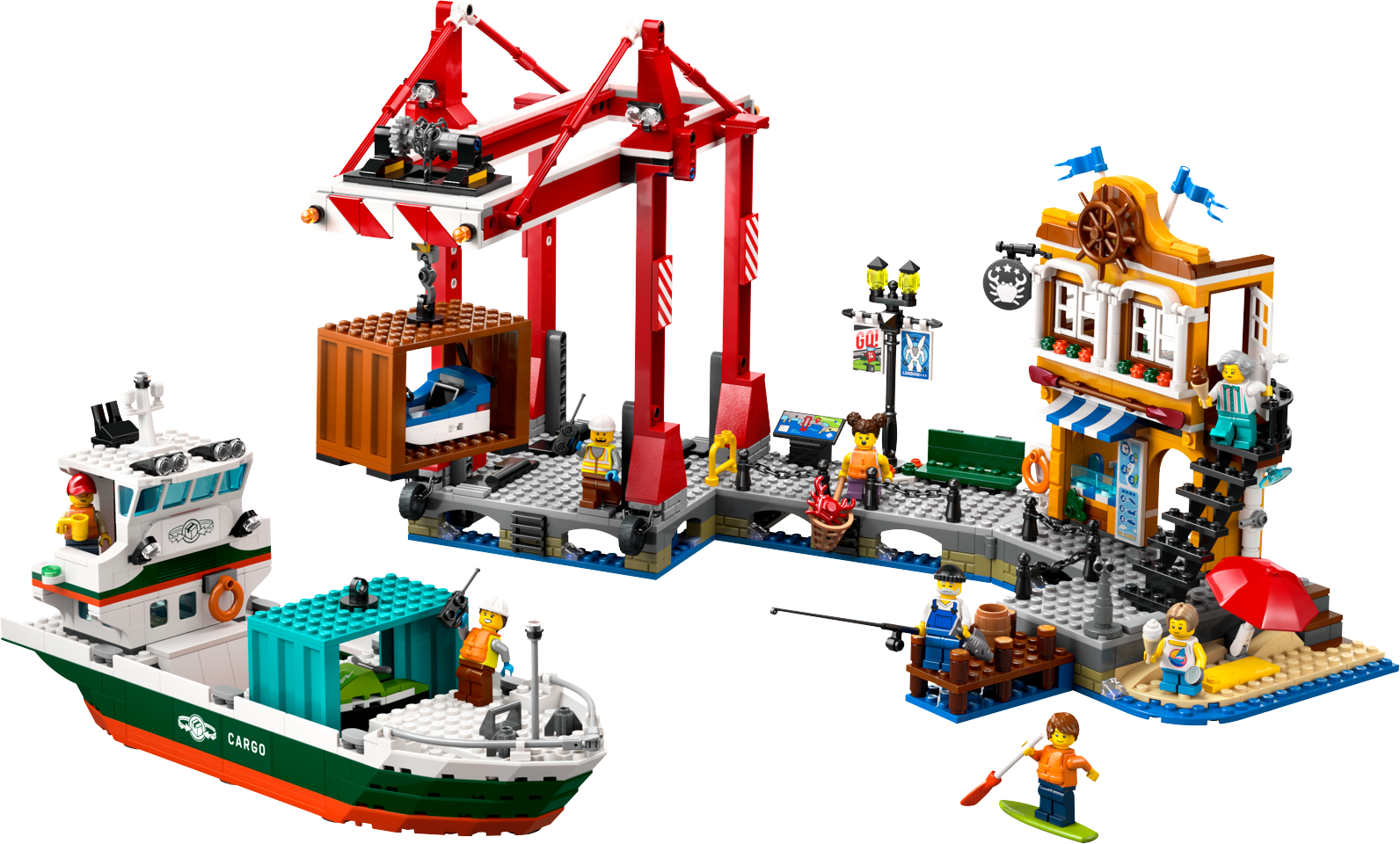 LEGO City - Havnefront med fragtskib (60422)