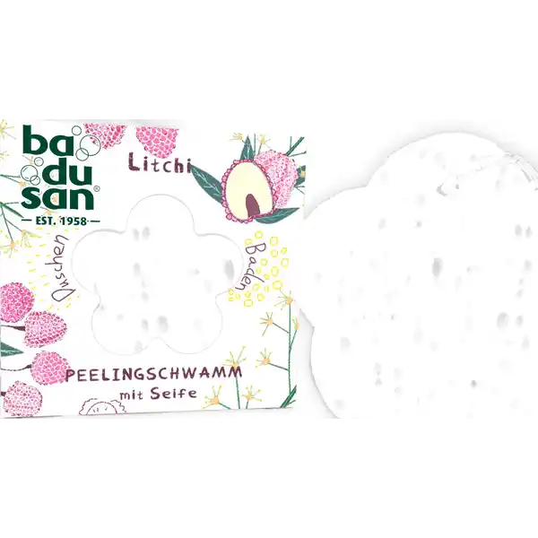 Peelingschwamm Litchi
