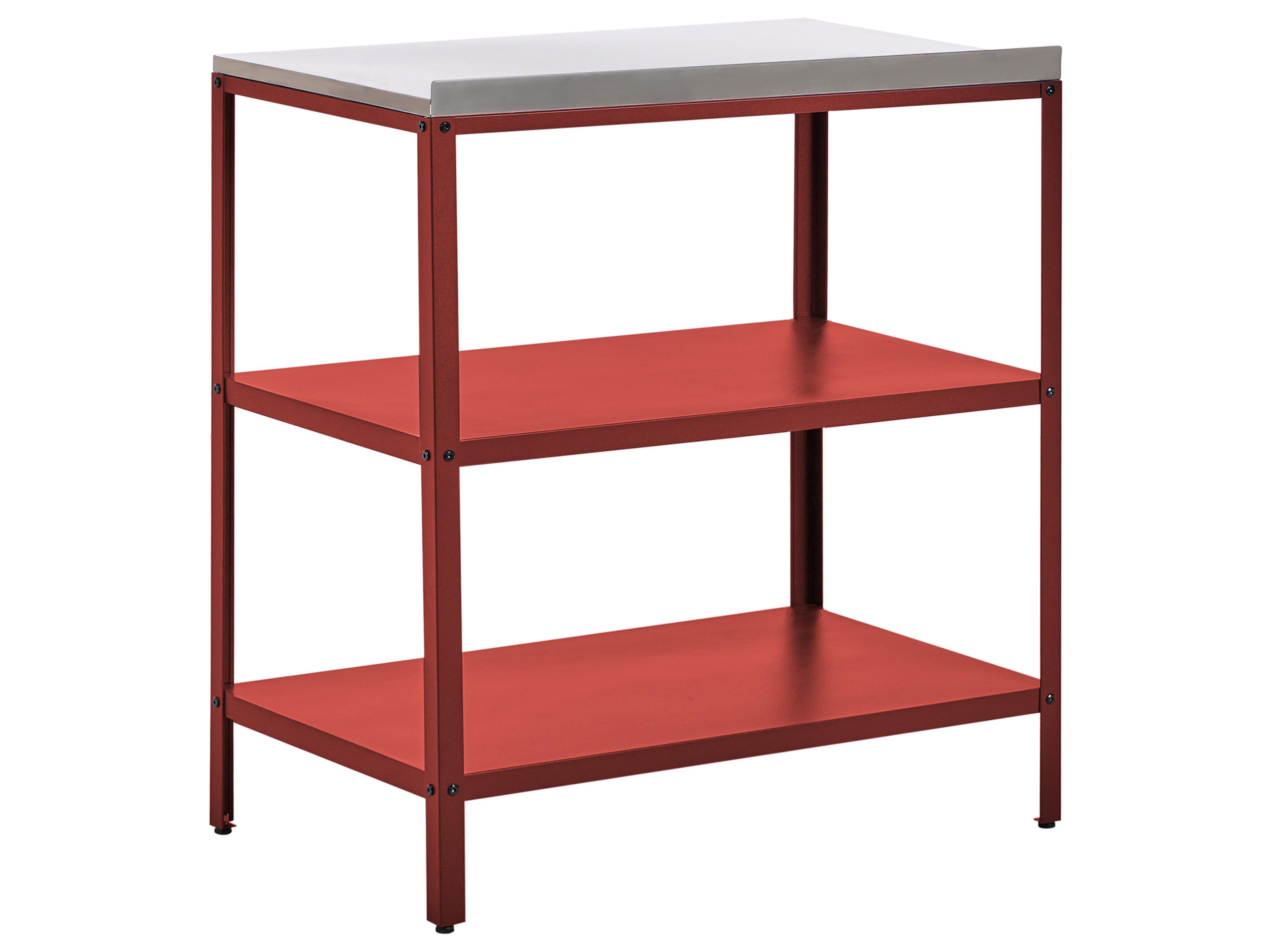 Tuin keukenset 3-delig VILAMA Metaal Rood