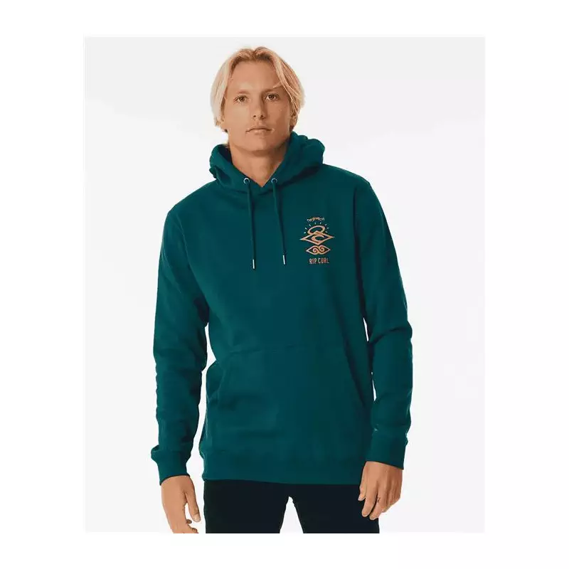 Sweat RIPCURL Search Icon Hood Blue Green