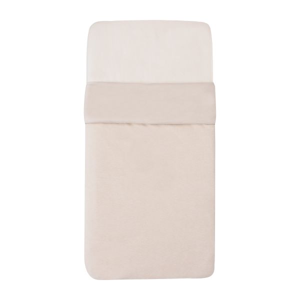 Witlof For Kids Velvet Rib Tuck-Inn Wiegdeken - Soft Sand