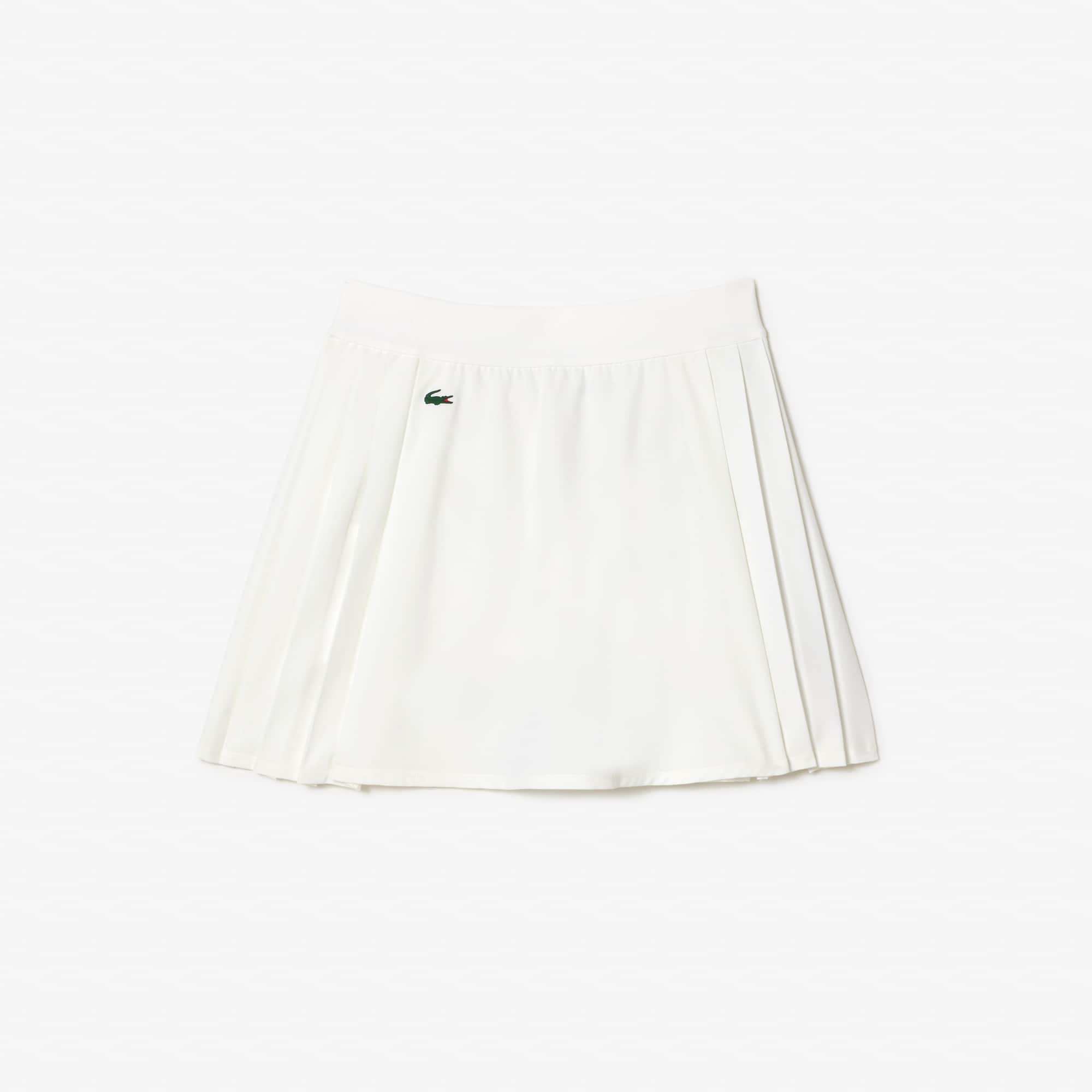 Jupe femme Golf Lacoste SPORT avec shorty intégré ultra-dry Robes & Jupes - Blanc - Lacoste - Femme