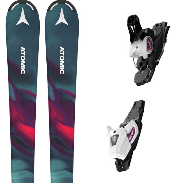Pack ski ATOMIC MAVEN GIRL 130-150 + L 6 GW KAKHI-BORDEAUX