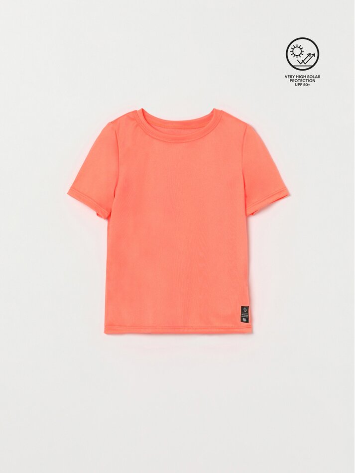 Camiseta com proteção solar UPF 50 - Laranja Fluorescente