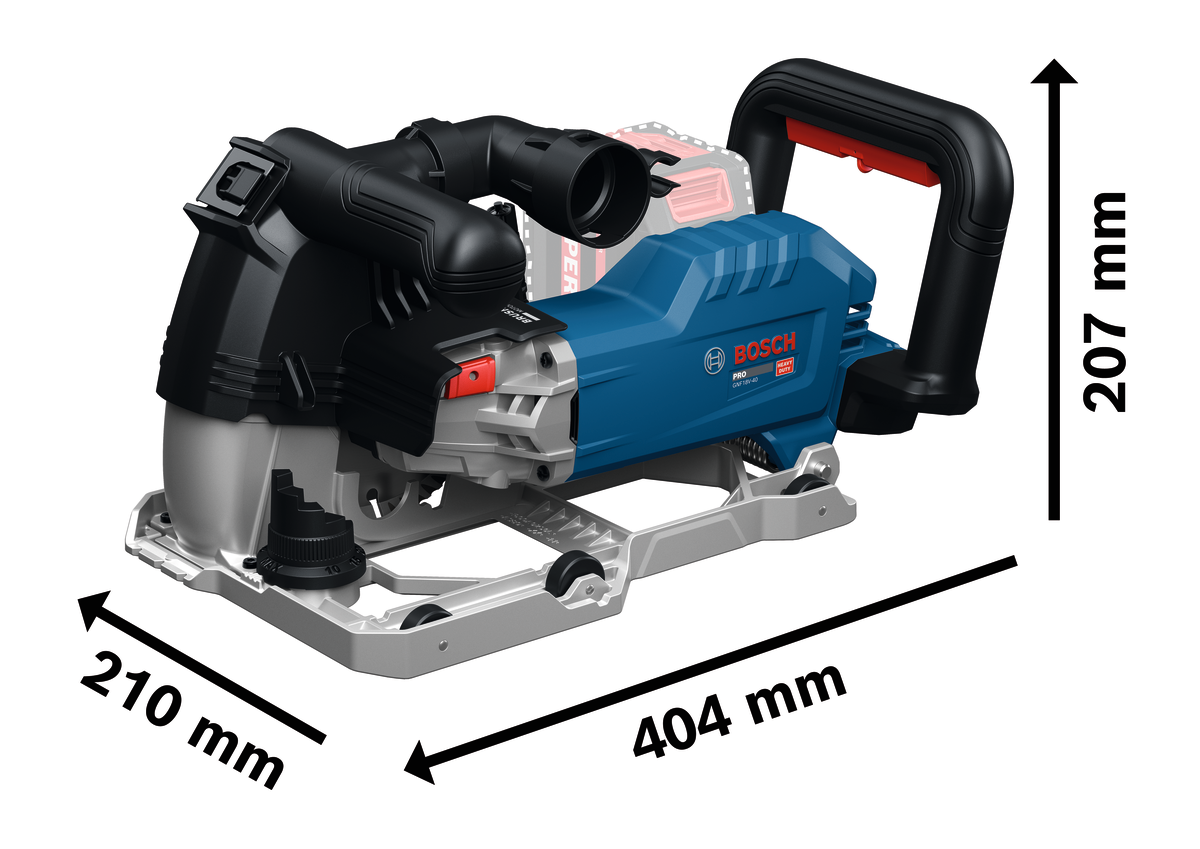 Bosch Professional PRO GNF 18V-40 Accu muurfrees 18V Basic Body in L-Boxx - 06016C5000