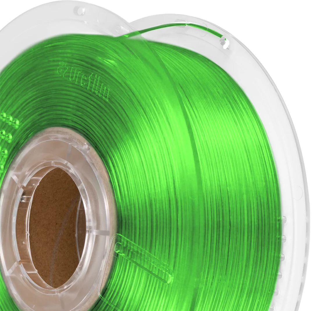 AzureFilm  PETG Green Transparent, 1,75 mm / 1000 g    Hochwertiges Universal-Filament