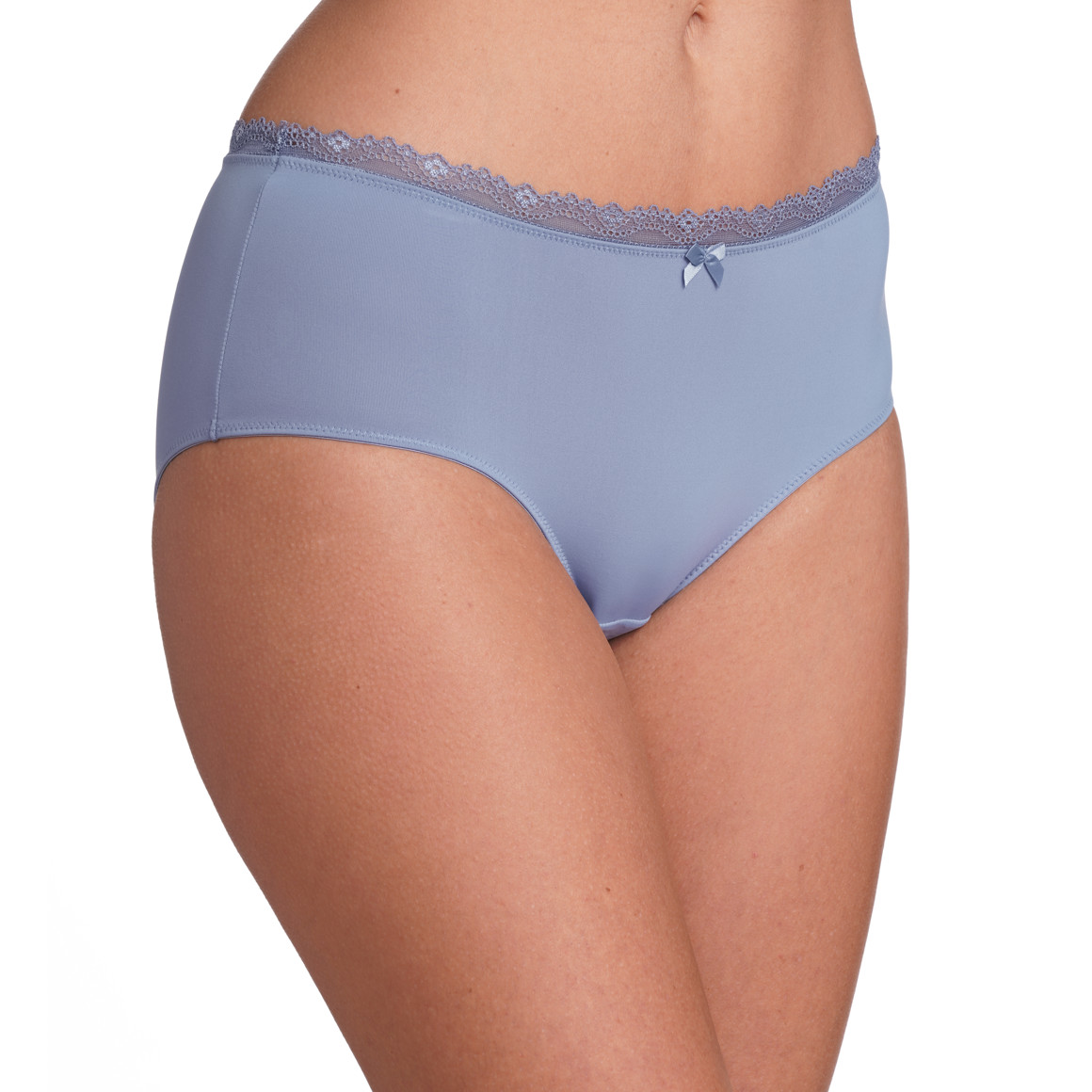 Gina Benotti 3 Damen Pantys aus Mikrofaser blau / dunkelblau / weiss