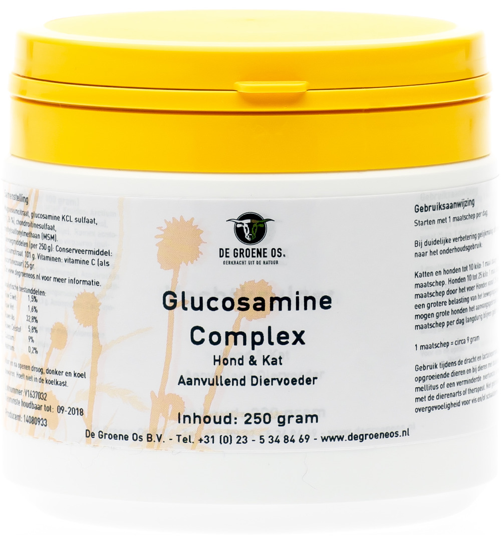 Degroene Os Glucosamine Complex Hond & Kat (250 gr)