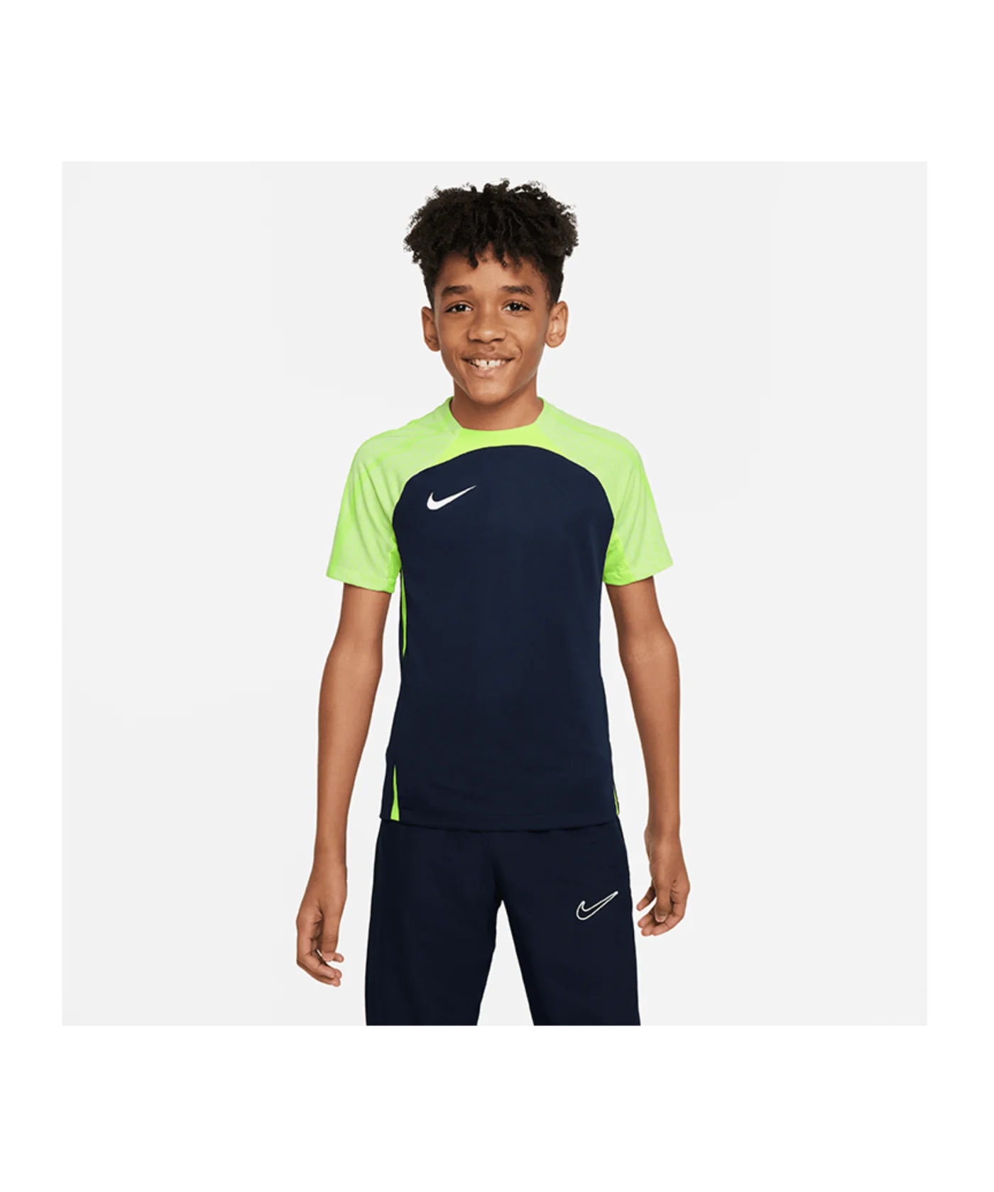 Nike Strike 23 T-Shirt Kids Blau Gelb F452