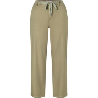Timezone Regular MarlaTZ Cropped Hose Green Olive Damen
