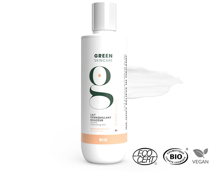 Green Skincare - Clarté Lait Démaquillant Douceur BIO, 500ml
