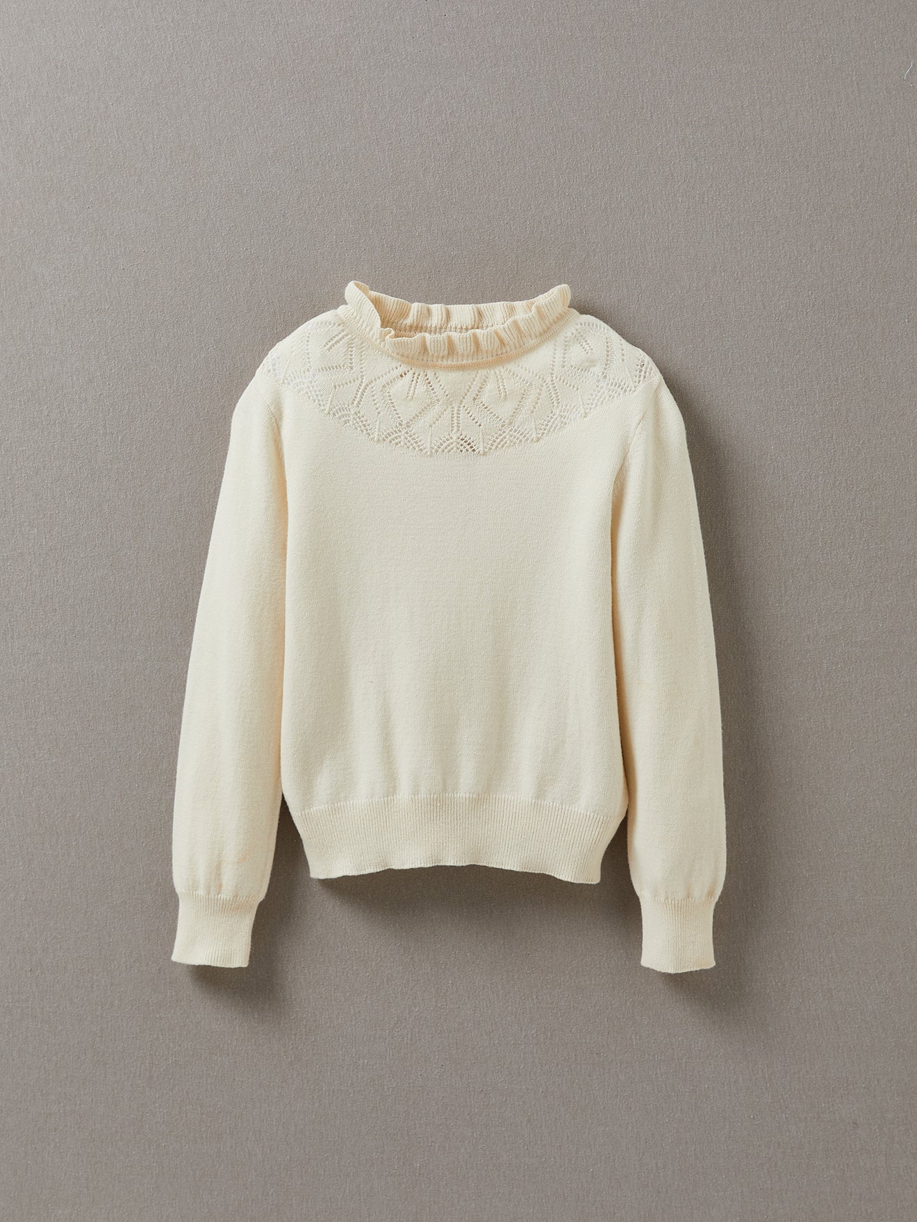 Pull Fille coton et cachemire