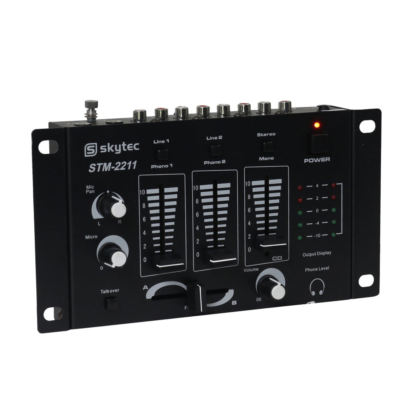 Skytec STM-2211 3-kanaals mengpaneel zwart