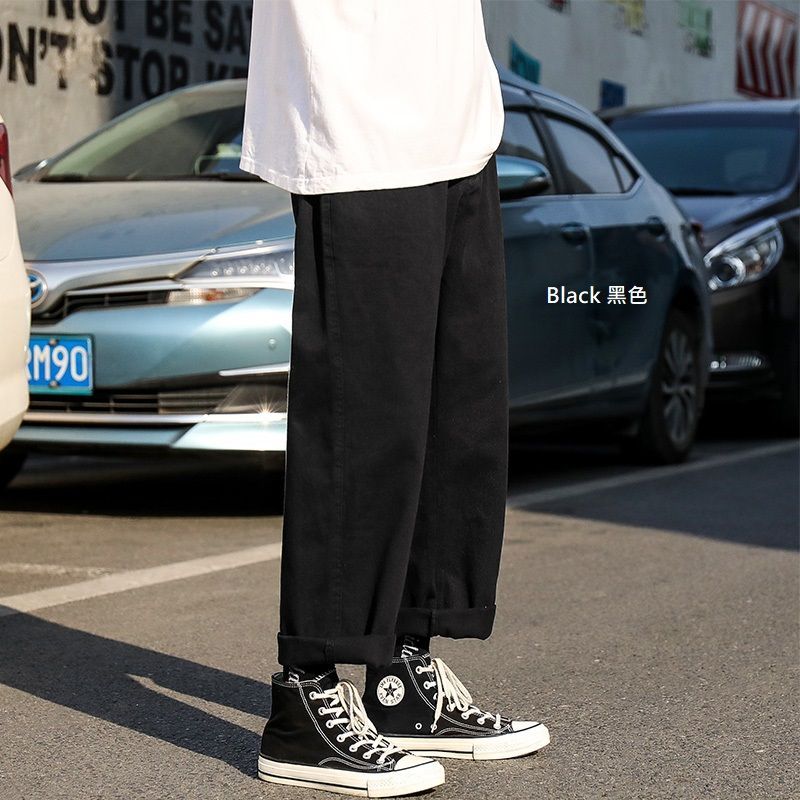 Whyessa - Effen cropped rechte broek