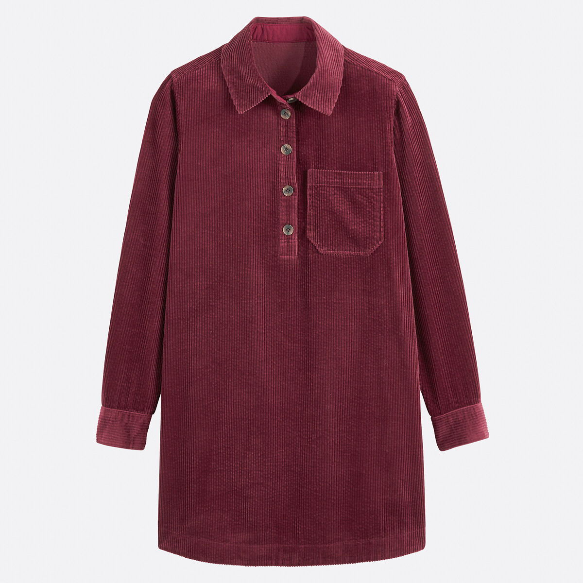 COLEÇÕES LA REDOUTE<br>Vestido curto em geribd fluweel, Assinatura ALBANE