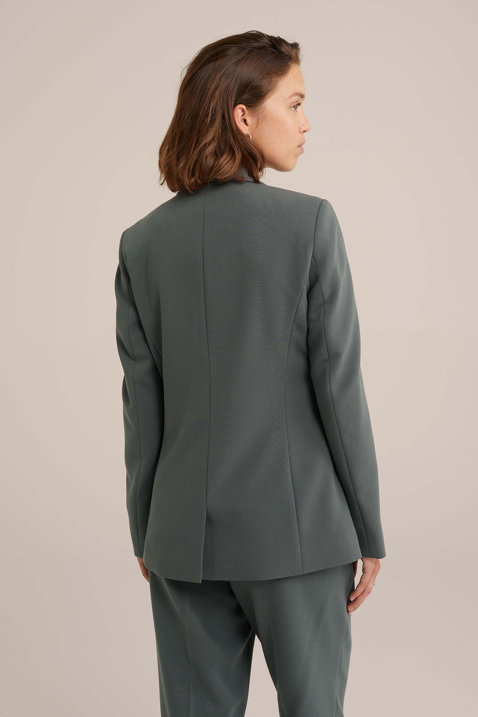 getailleerde blazer WE Fashion Zeegroen
