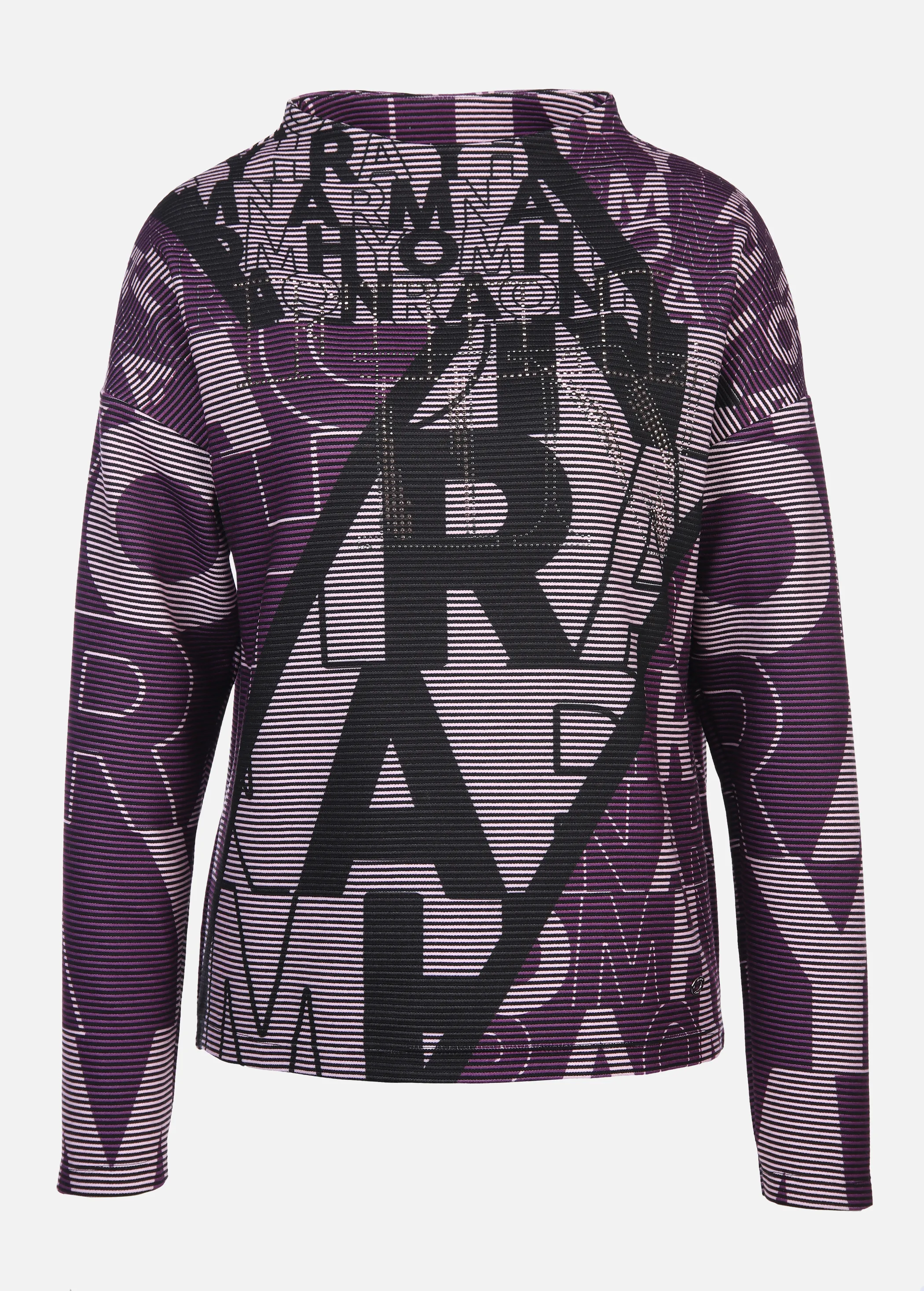 Damen Strukturshirt mit Strass