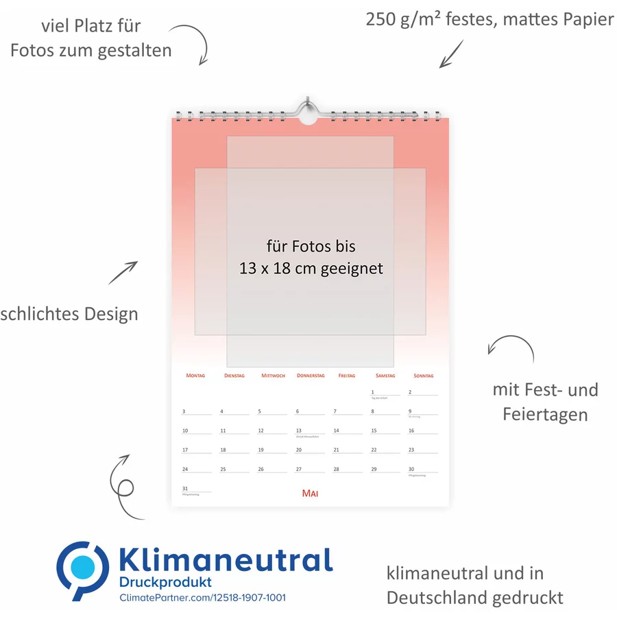 Nikima Papeterie Bastelkalender Verlauf 2024 bunt