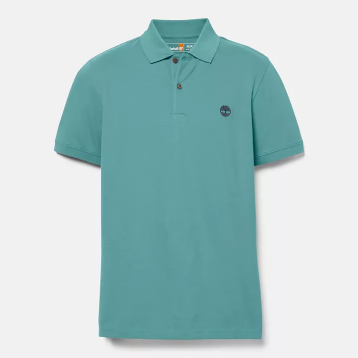 Polo stretch Merrymeeting River pour homme en bleu sarcelle
