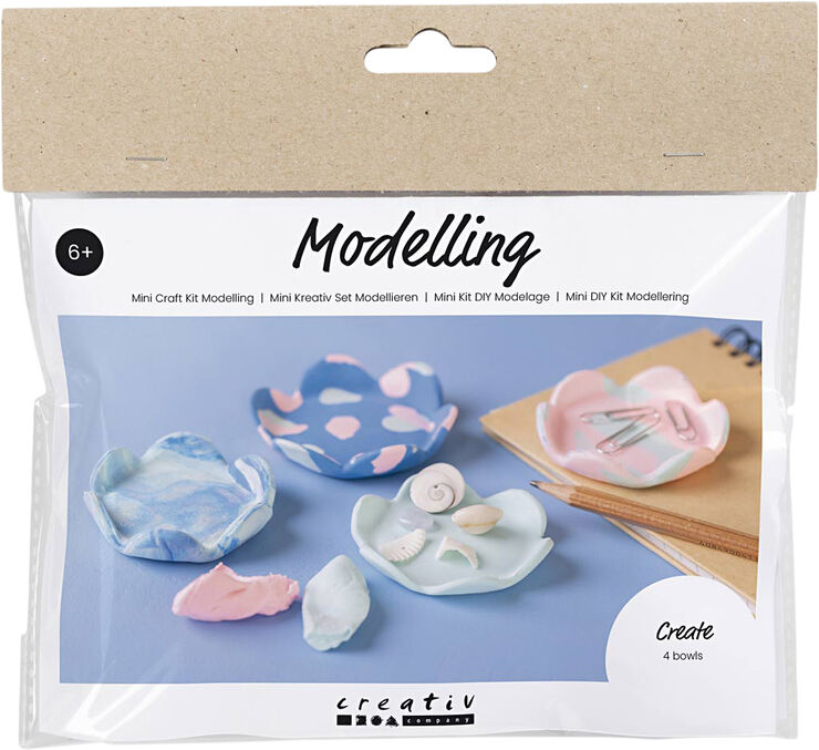 Creativ Company Mini DIY Kit Modellering, Skåle
