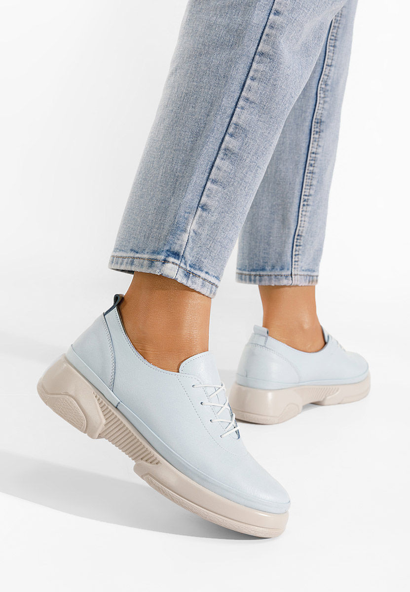 Chaussures casual femme en cuir bleus Kaya