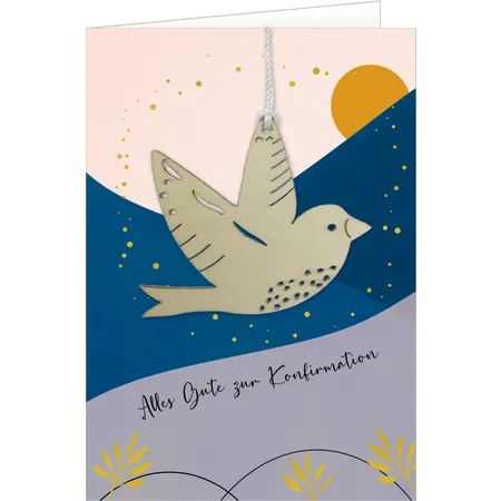 Coppenrath Verlag Grußkarte - Alles Gute zur Konfirmation (Vogel)