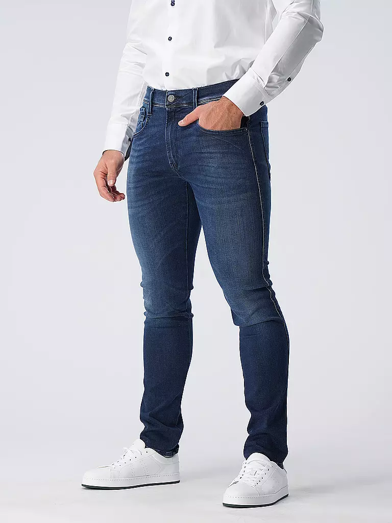 REPLAY Jeans Slim Fit ANBASS HYPERFLEX CLOUDS blau