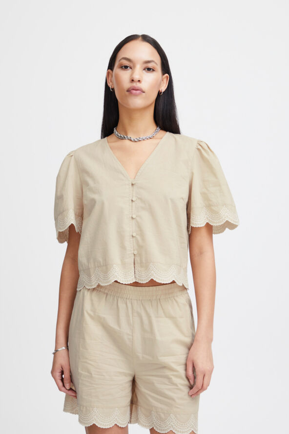 ICHI IHSAIDI SH Oxford tan