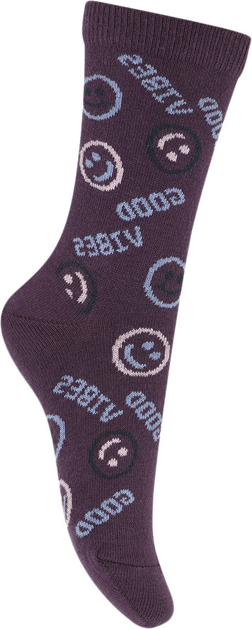 Melton Smiley socks Hortensia