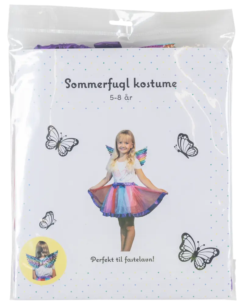 Udklædning sommerfugl 5-8 år