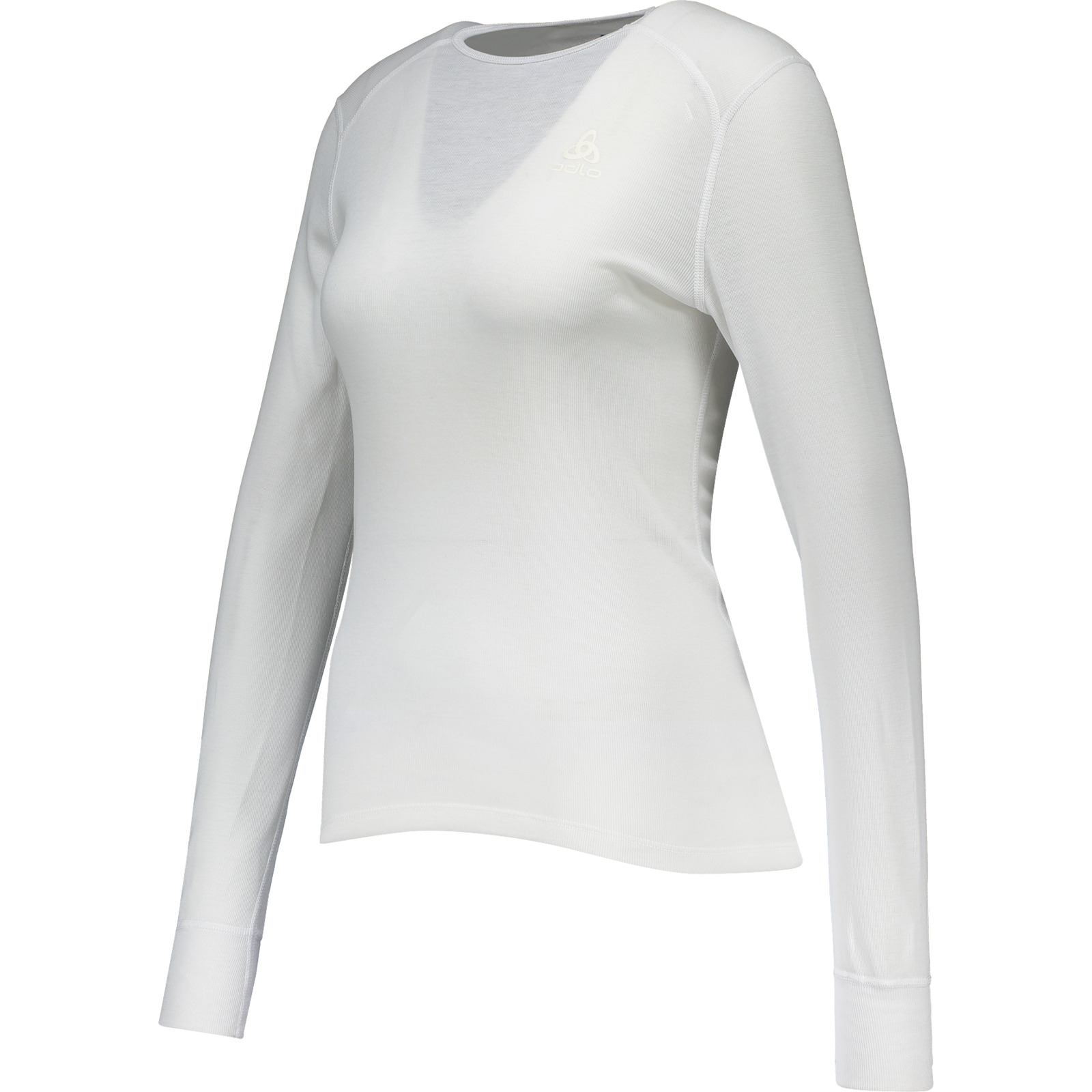 Odlo Active Warm Damen-Langarmshirt Crew Neck S, weiss