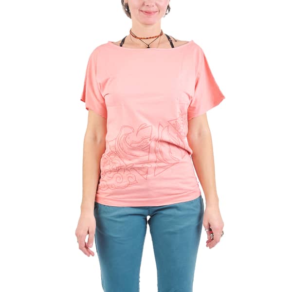 T-shirt escalade NOGRAD 4 ELEMENTS FRAMBOISE