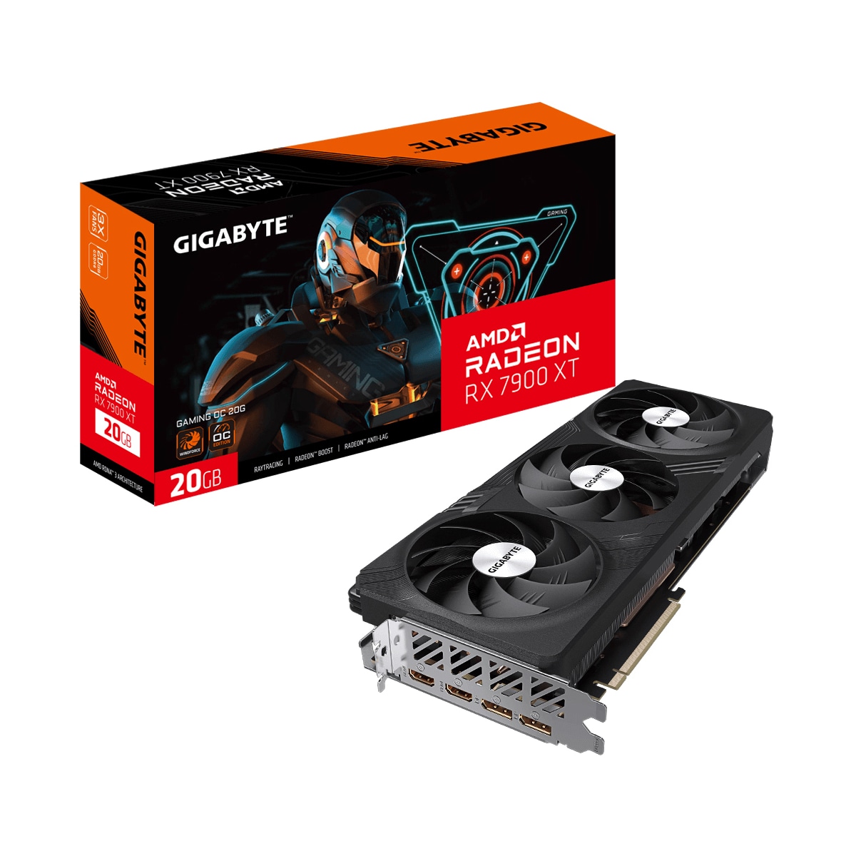 Gigabyte RX 7900 GAMING XT OC grafikkort (20GB GDDR6 RAM)