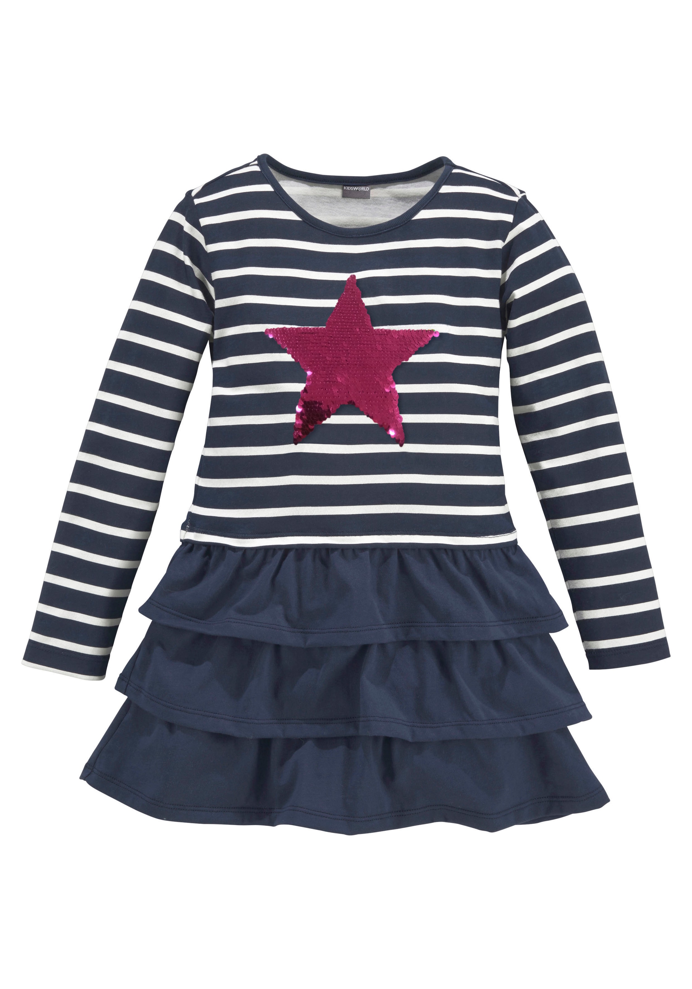 KIDSWORLD Jerseykleid »für kleine Mädchen« für Partys und besondere Anlässe,  kniefreie Länge,  modischer Stil
