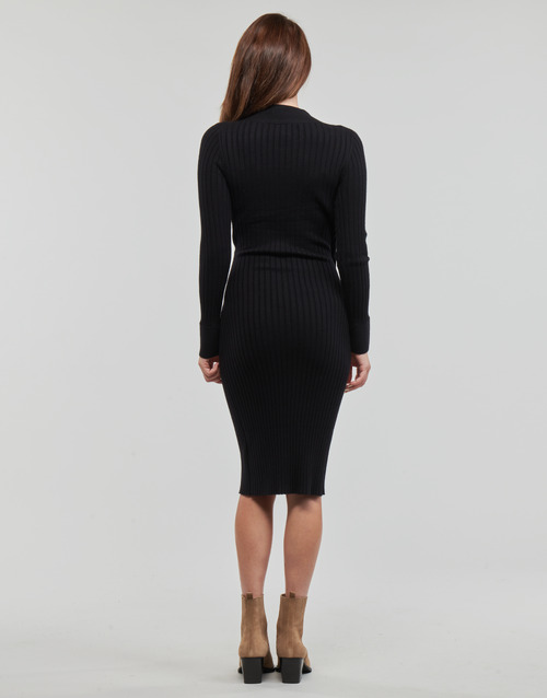 Guess - LS CECILE BODYCON DRESS - Noir
