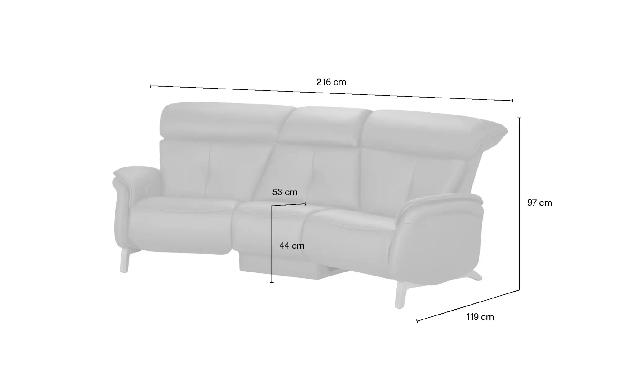 himolla Einzelsofa Leder 4708
