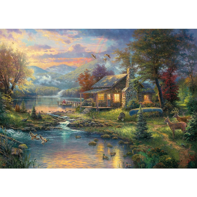 Puzzle - Thomas Kinkade - Im Naturparadies - 1000 Teile