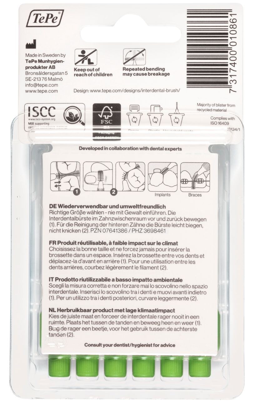 Tepe Interdentalbürsten 0,8 mm grün