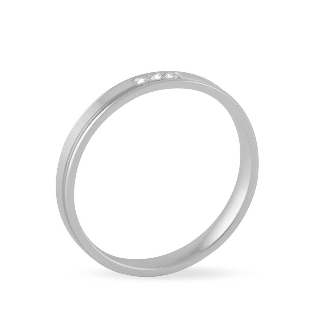 Alliance Serti Grains Or Blanc Diamant