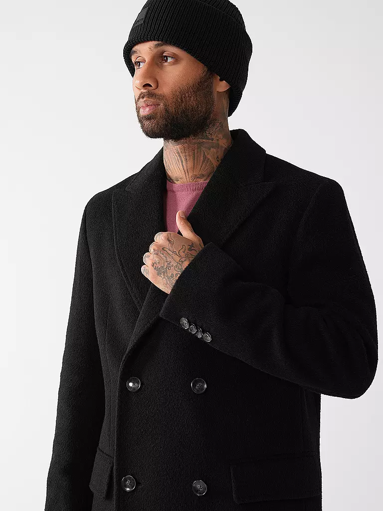BOSS Mantel schwarz