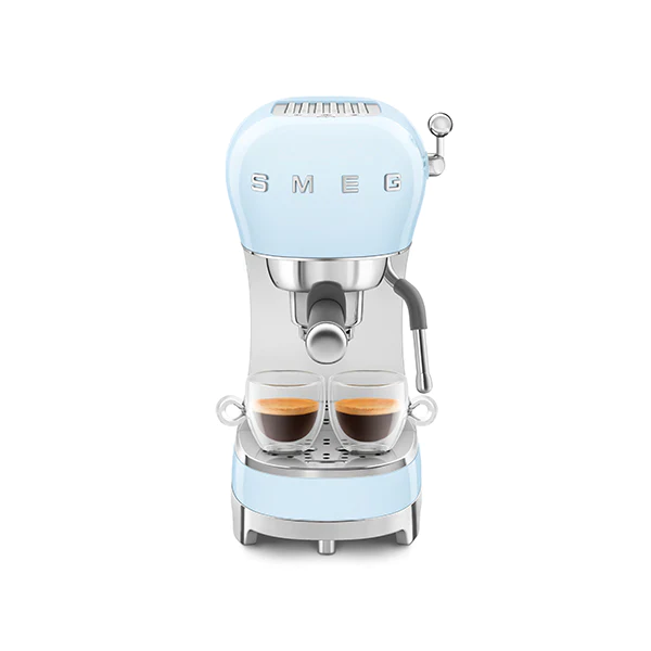 Machine à café expresso 1 L 1350 W ECF02PBEU bleu azur Smeg