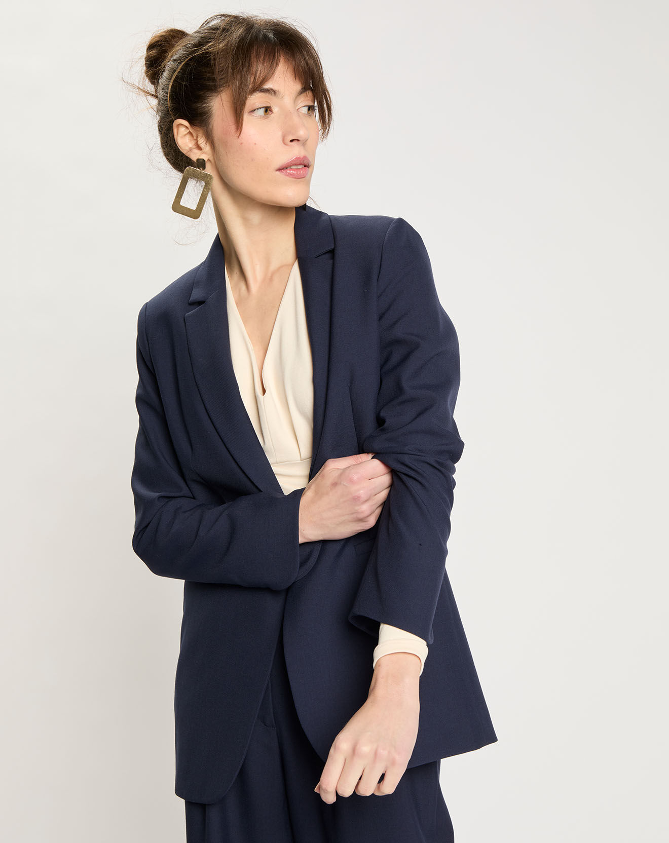 Zapa Veste en Laine mélangée Victoria marine