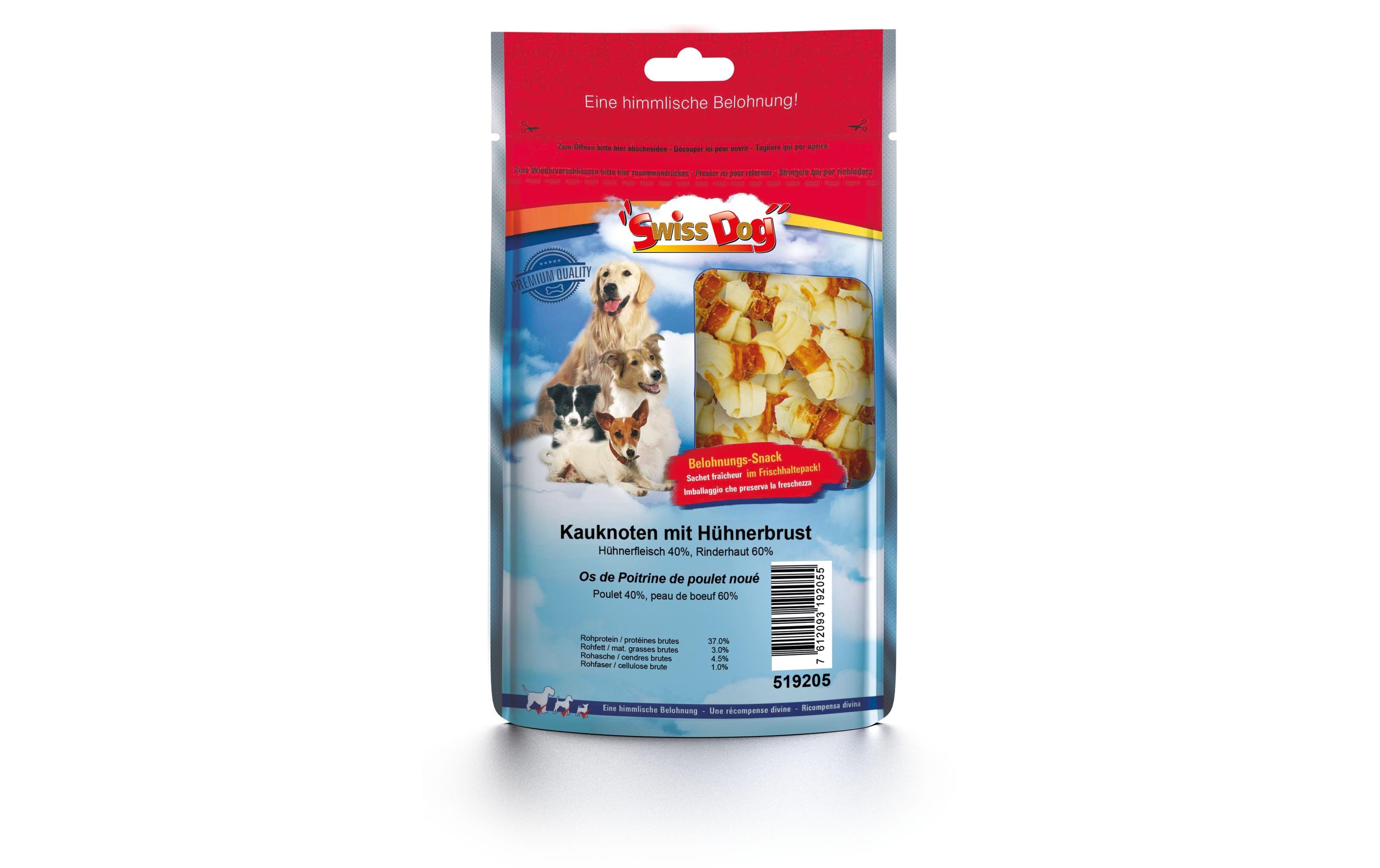 Kausnack Kauknoten mit Hühnerbrust 100 gBeliebter Snack für Zwischendurch
