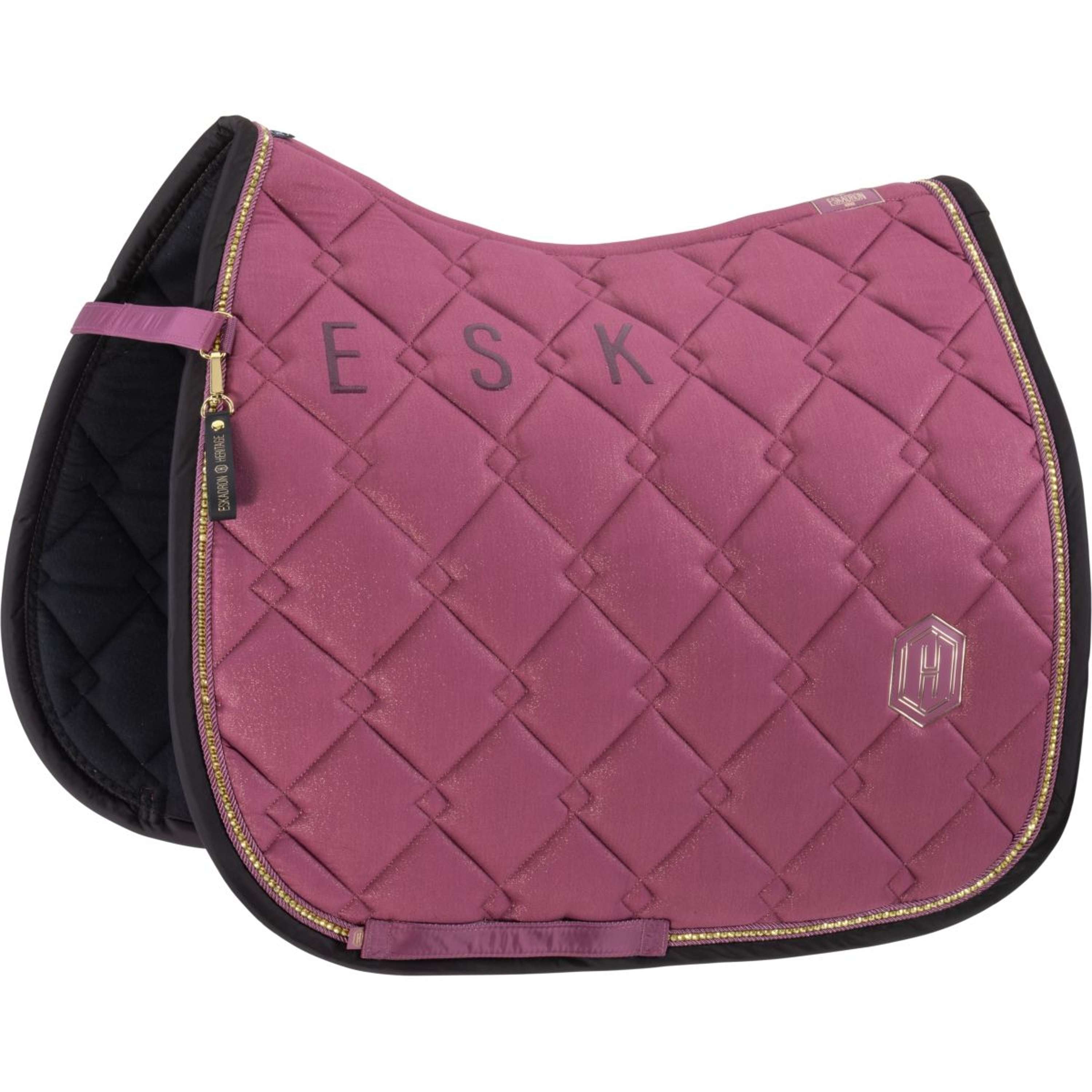 Eskadron Zadeldekje Heritage Cotton Glitter Crystal Dressuur Wildberry