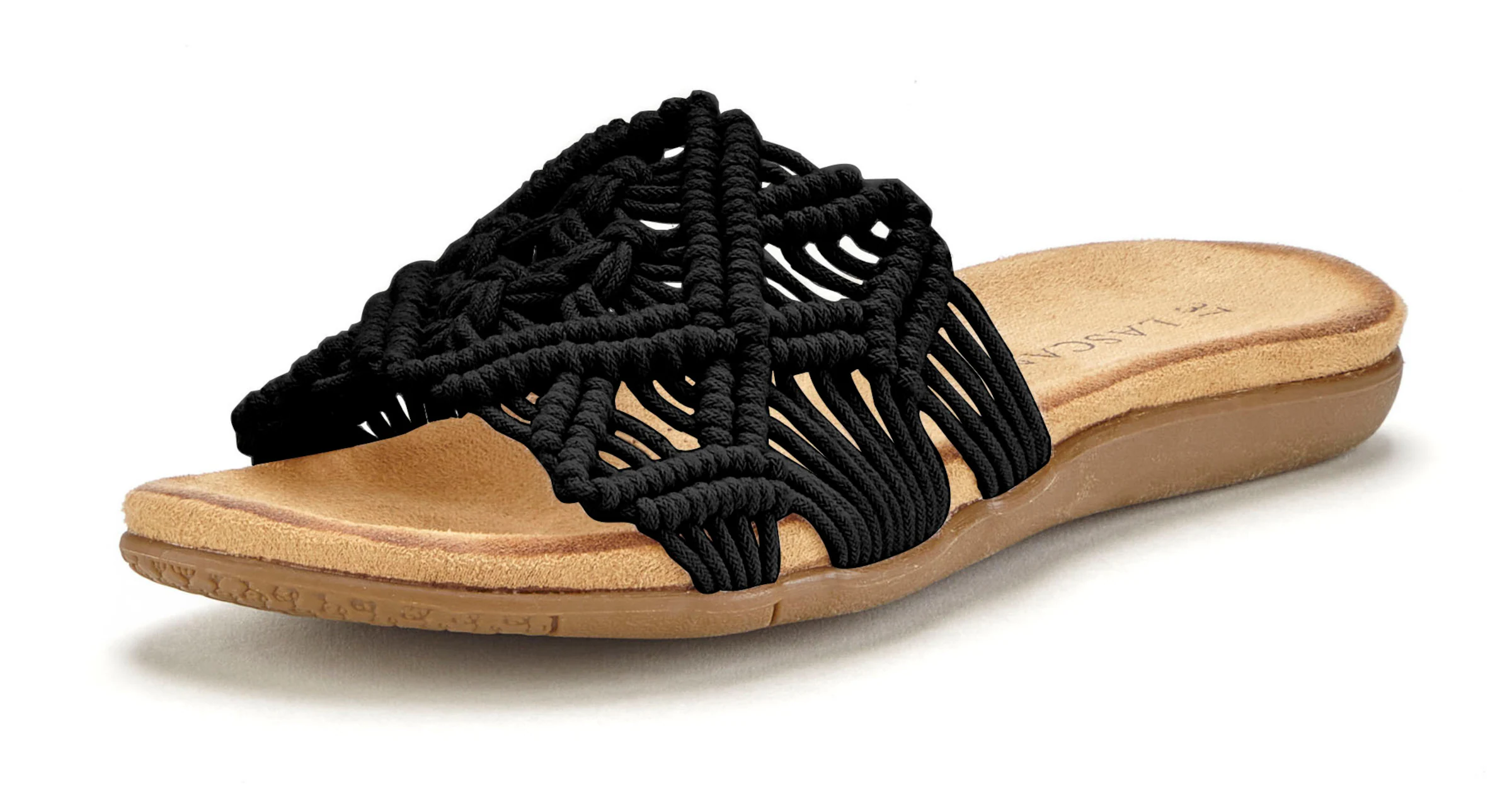 LASCANA Pantolette in schwarz