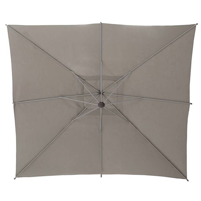 Parasol déporté carré MANOA Taupe