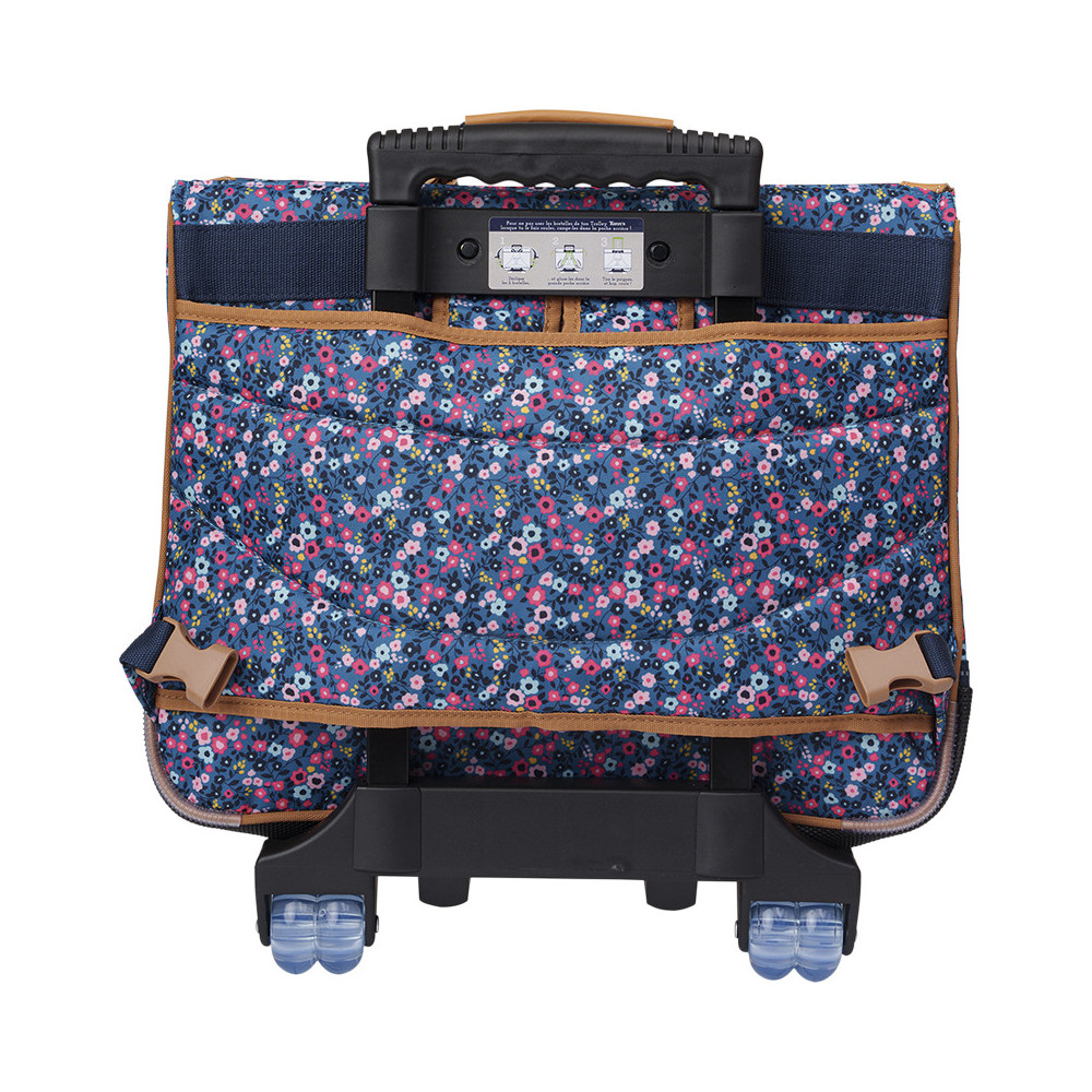 Cartable trolley Lou Ann bleu